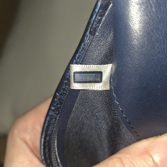 Jimmy Choo Navy Blue Star Studded Long Wallet - Picture 10 of 15